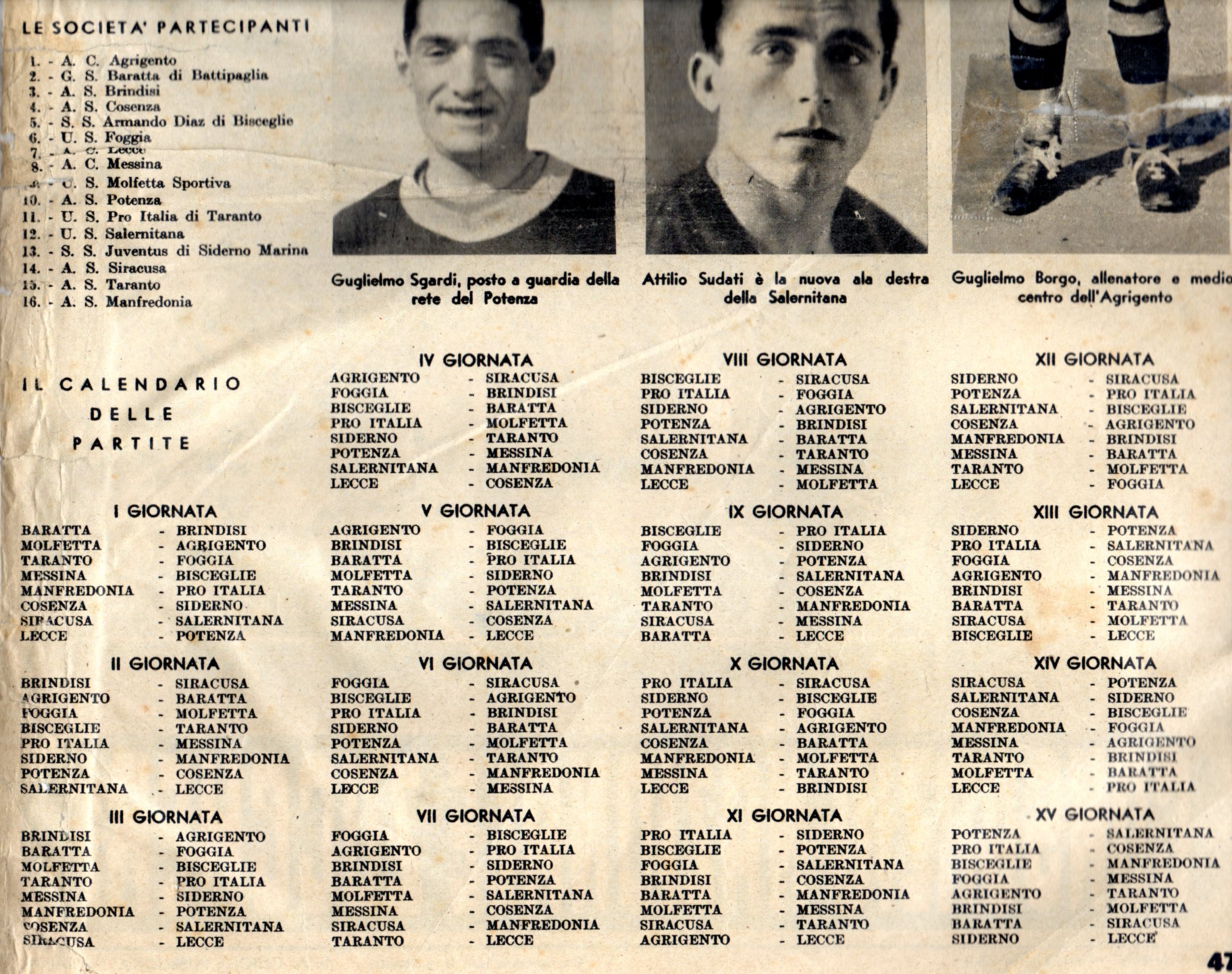 Agrigento serie c 1939